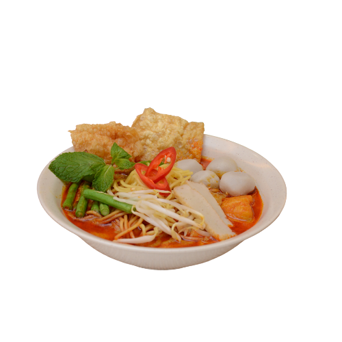 Curried satay noodles