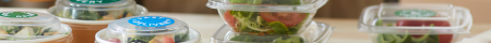 men packing the vegetarian food for delivery