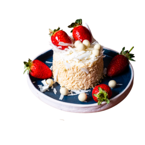 vege dessert with strawberries