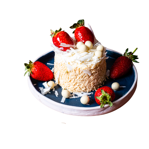 vege dessert with strawberries
